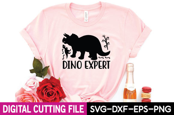 Dino Expert Svg: Graphics for T-Shirt Designs