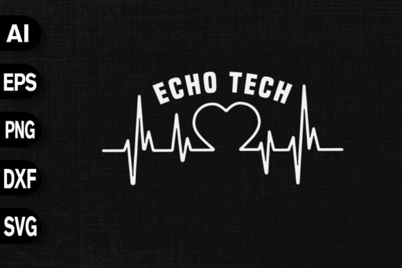Echo Tech Echocardiographer Graphics & T-Shirt Designs