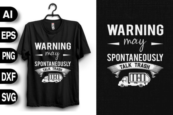 Garbage Truck Recycling Graphics for T-Shirt Designs