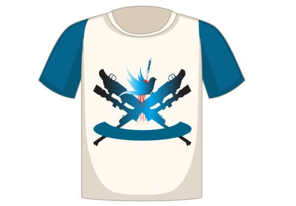 Hunting T-Shirt Design Mug Pillows: Graphics for Crafts