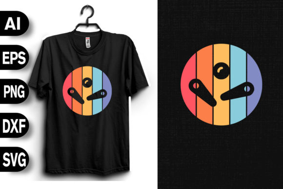 Retro Vintage Pinball Design: Graphics & T-Shirt Designs