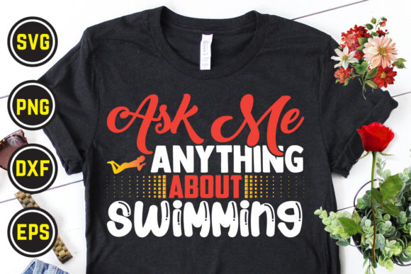 Swimming Svg T Shirt Design 17: Graphics & Print Templates