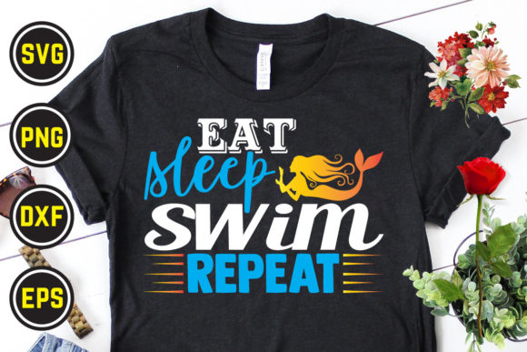 Swimming Svg T Shirt Design 25: A Stitch Test