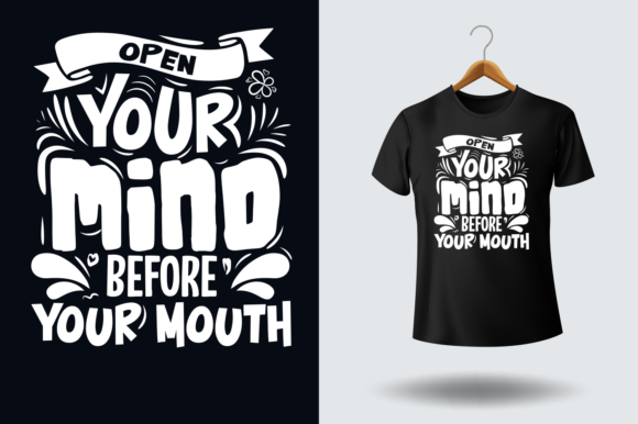 Typography Bold Type T-shirt Design: Graphics & Print Templates